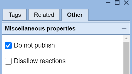 How do I stop an asset from showing up on my website?